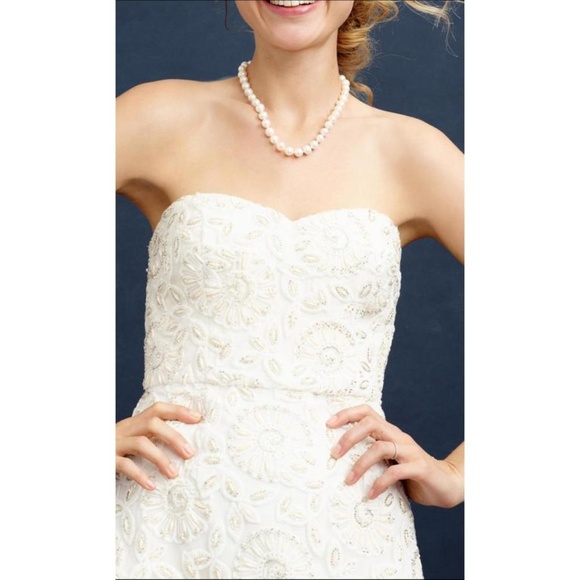 NWT J. Crew Lina Beaded Strapless Wedding Dress - Picture 1 of 8